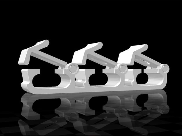 Cable organizer for more cablegroups 3d model