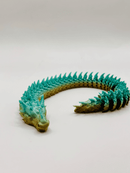 Sharphorn Articulated Flexi Keychain Dragon 3d model