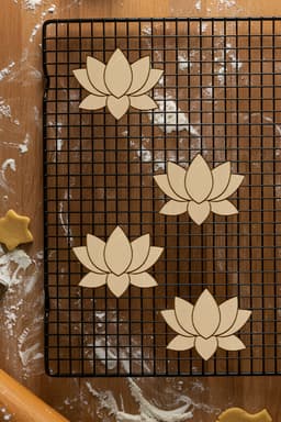 Lotus Cookie Cutter, Biscuit Cutter 3d model