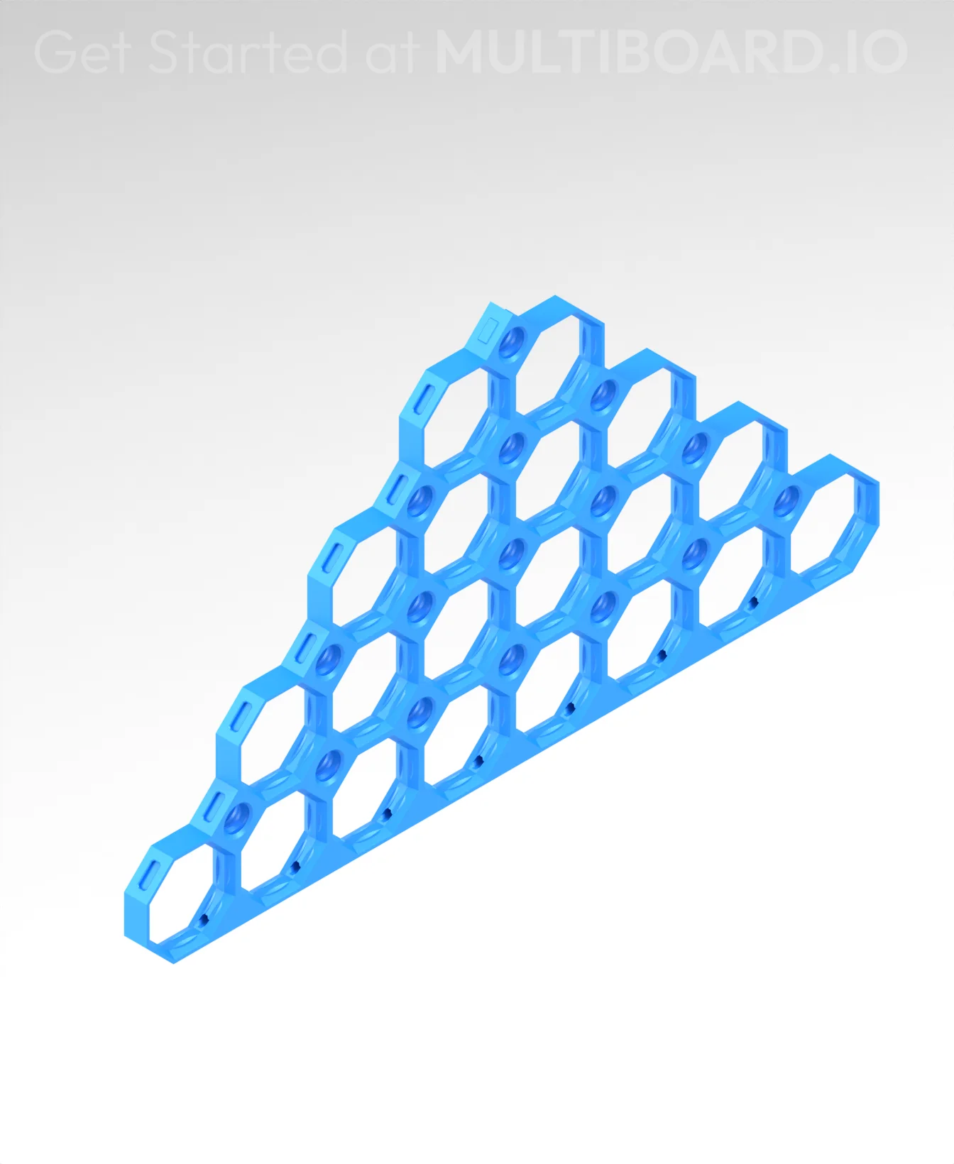 8x4 MU - Triangle - MultiBoard Octagon Plate 3d model