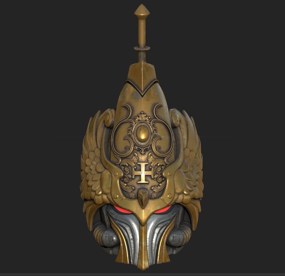 Adeptus Custodes Helmet 3d model