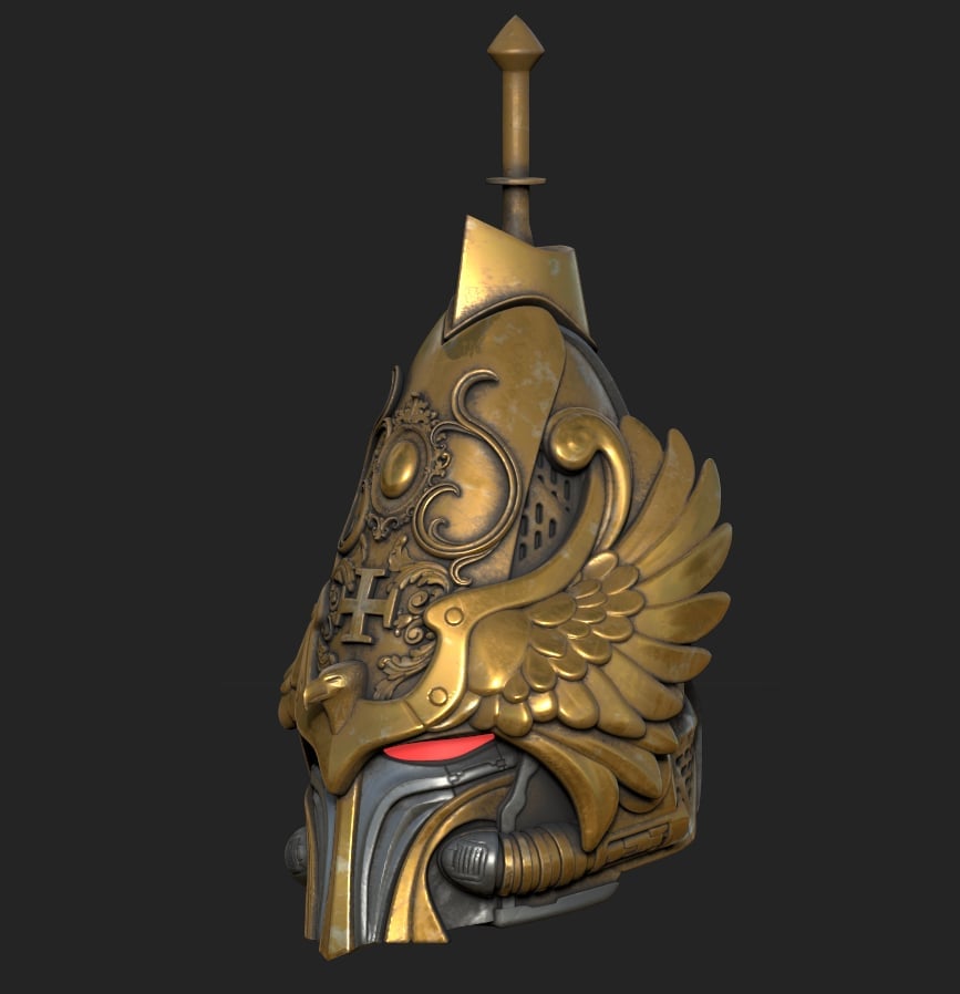 Adeptus Custodes Helmet 3d model