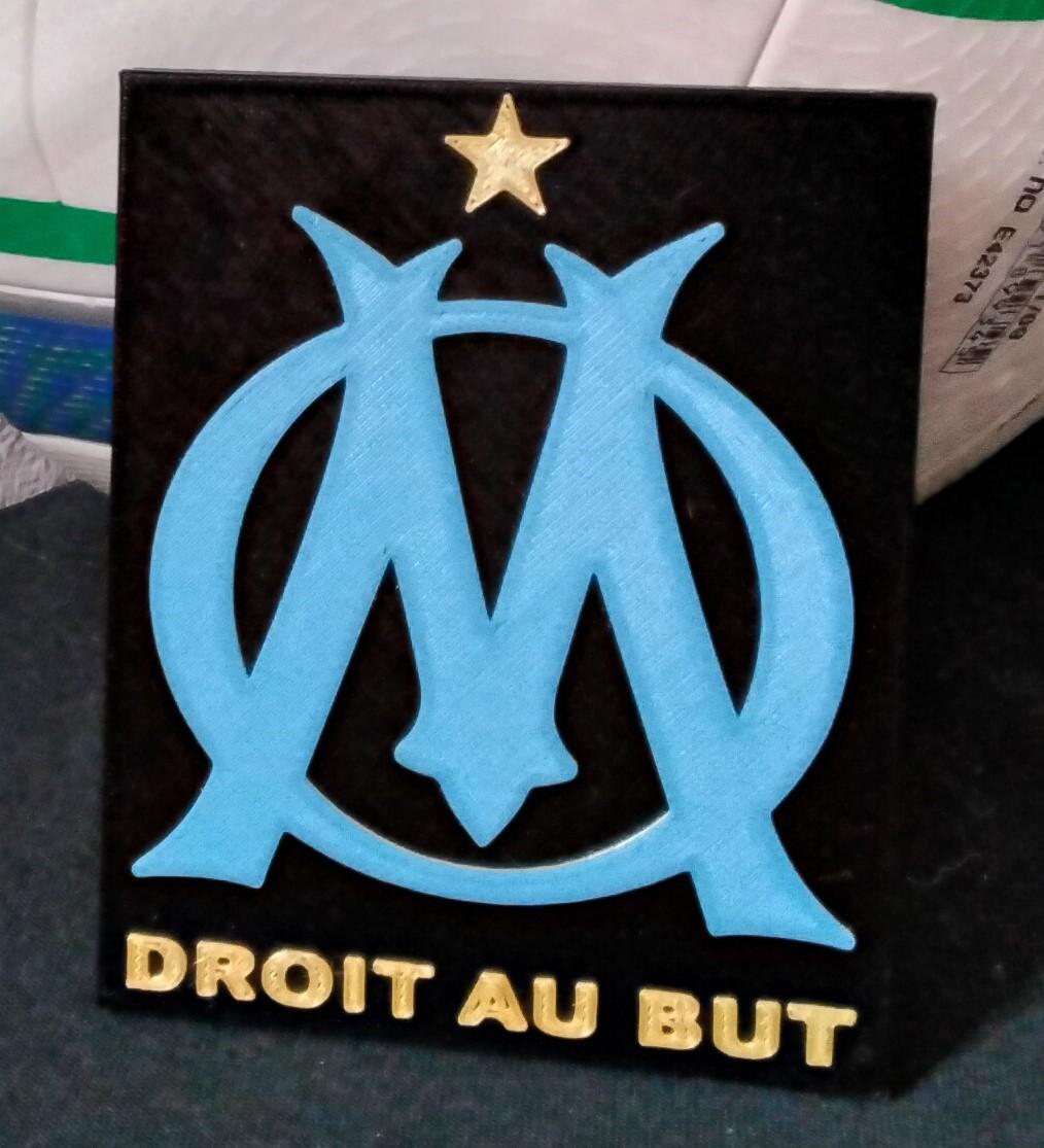 Convex Olympique de Marseille coaster or plaque 3d model