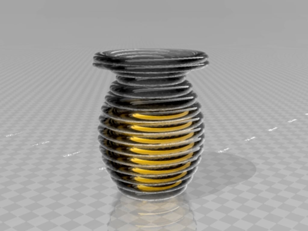 classic honey glass 3d model
