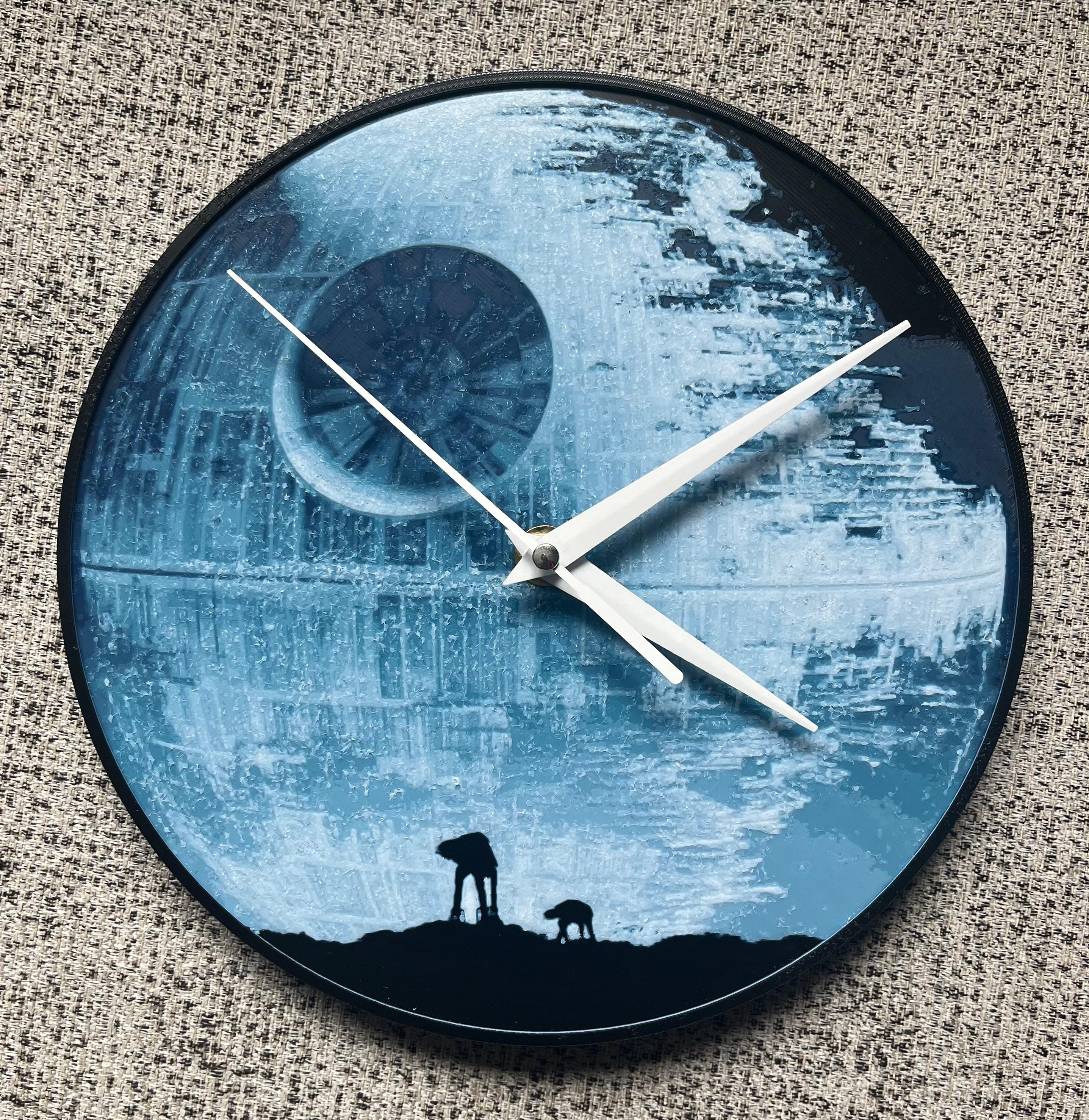 Death star clock (Filament Painting) 3d model