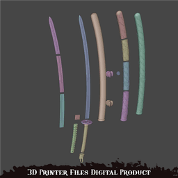 Scared Blade Cosplay Silent Hill F 3d model