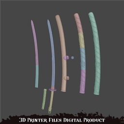 Scared Blade Cosplay Silent Hill F 3d model
