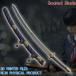 Scared Blade Cosplay Silent Hill F 3d model