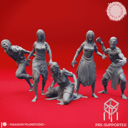 Nest of Vampire Spawn - Tabletop Miniatures (Pre-supported) 3d model