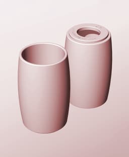 CR68-130-P Modular Stacking pierced container for home decor 3d model