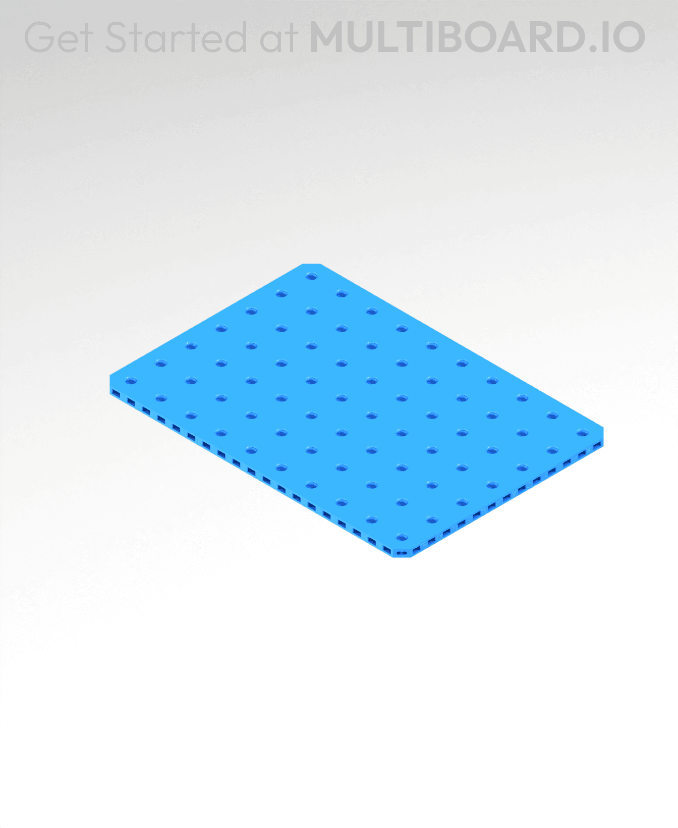 7x10 MU - Small Thread Offset MU - MultiBoard Plate 3d model