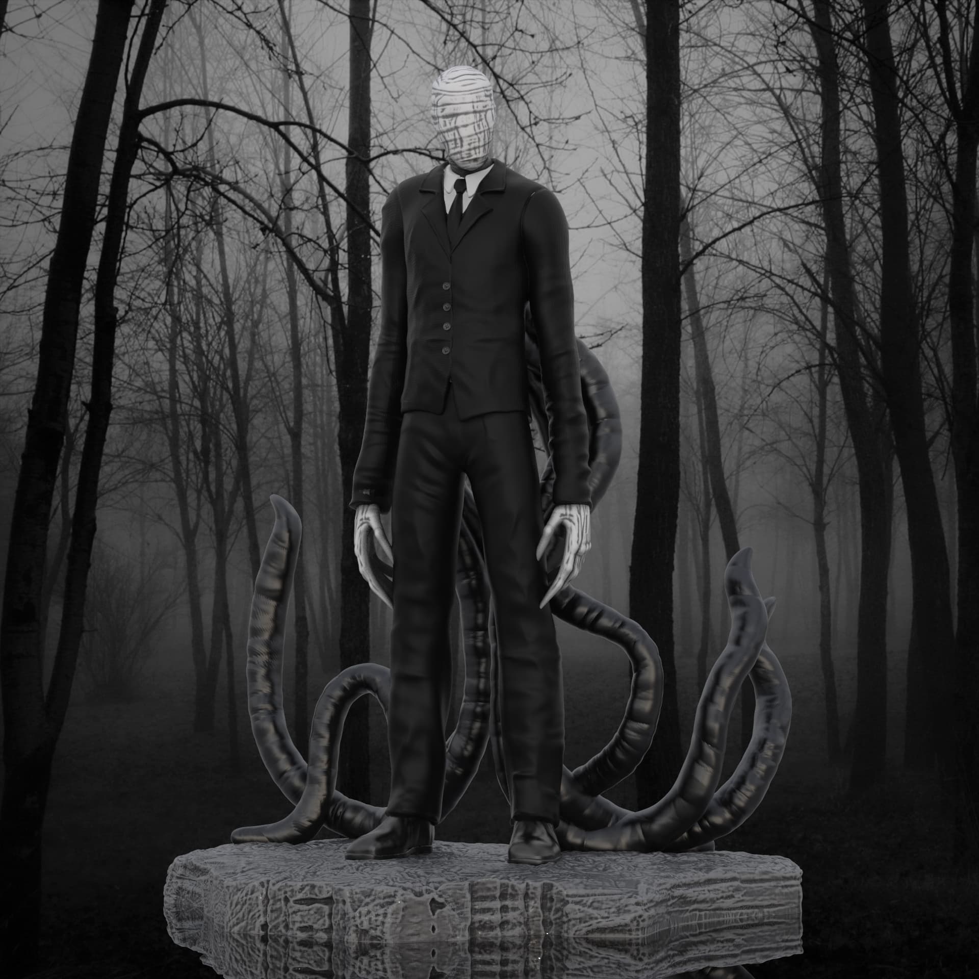 Slenderman (Pre Supported) 3d model