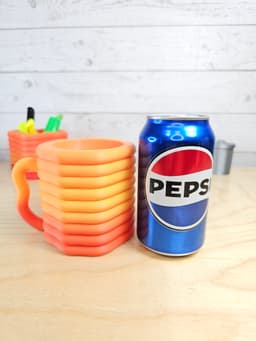 Squiggly Soda Can Koozie - Fun Way To Refresh In Style 3d model