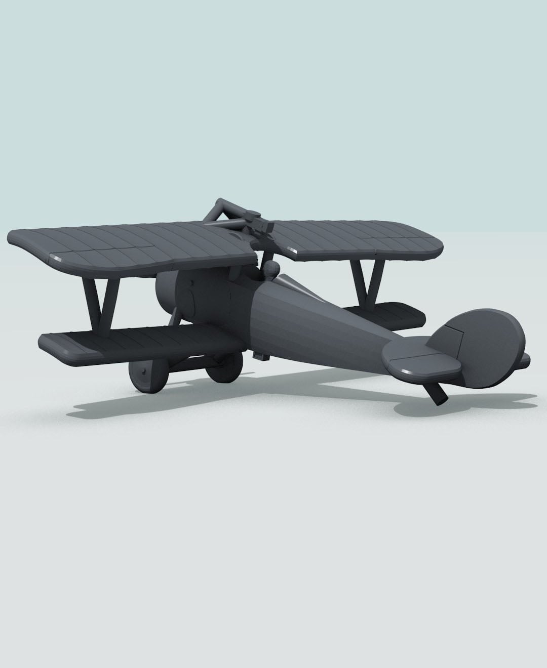 1:144 Nieuport 27 (Vickers+Lewis) 3d model