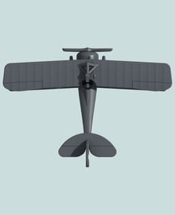 1:144 Nieuport 27 (Vickers+Lewis) 3d model