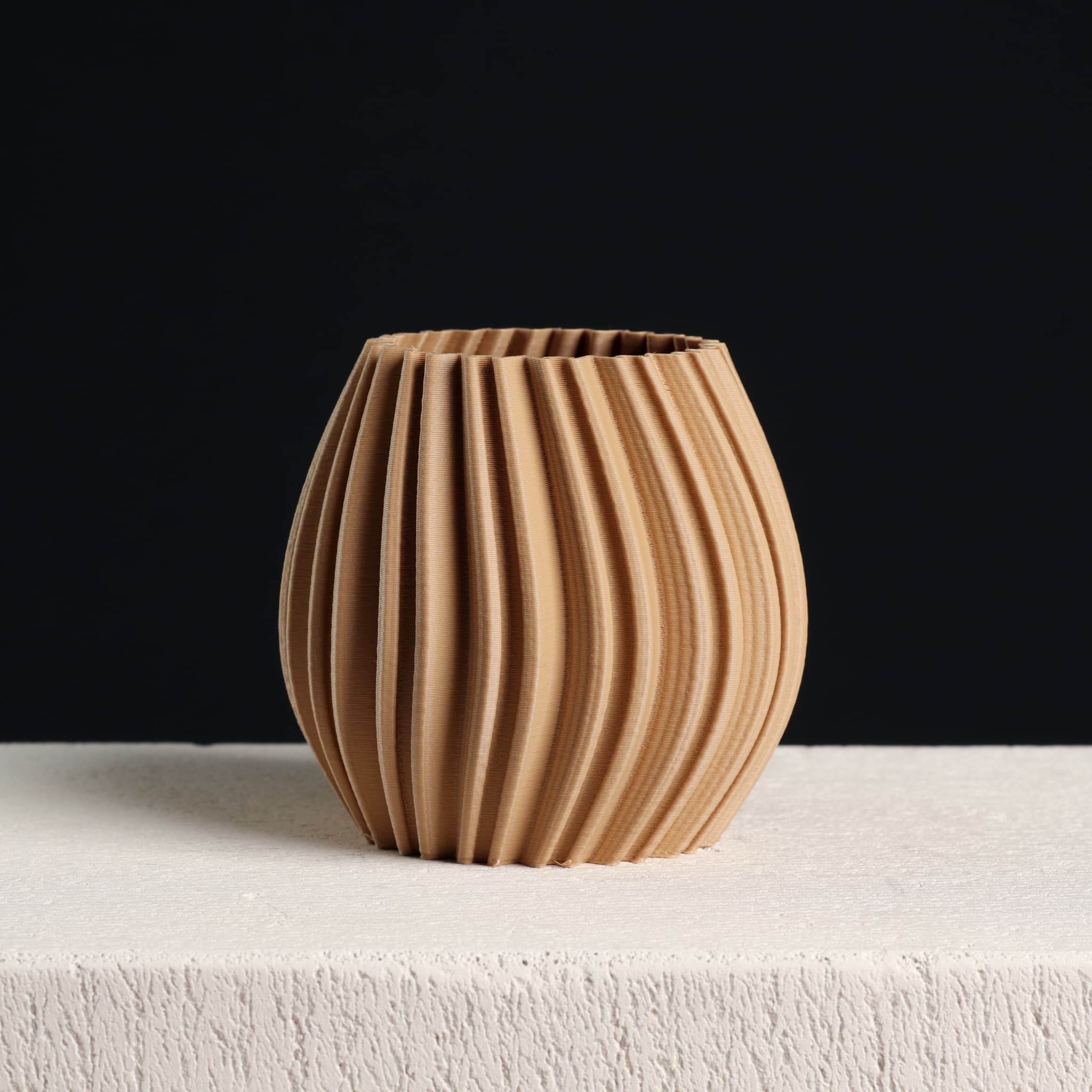 Round Planter Abstract | Vase Mode | Shelled | Slimprint 3d model