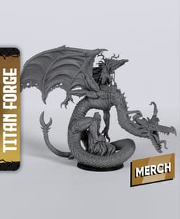 Forest Dragon - With Free Dragon - 5e DnD Inspired for RPG and Wargamers 3d model