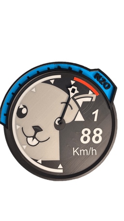 Need For Speed U2 Tabby Tachometer Wall CLock 3d model