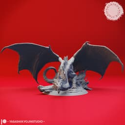 Adult Green Dragon - Tabletop Miniature (Pre-Supported) 3d model