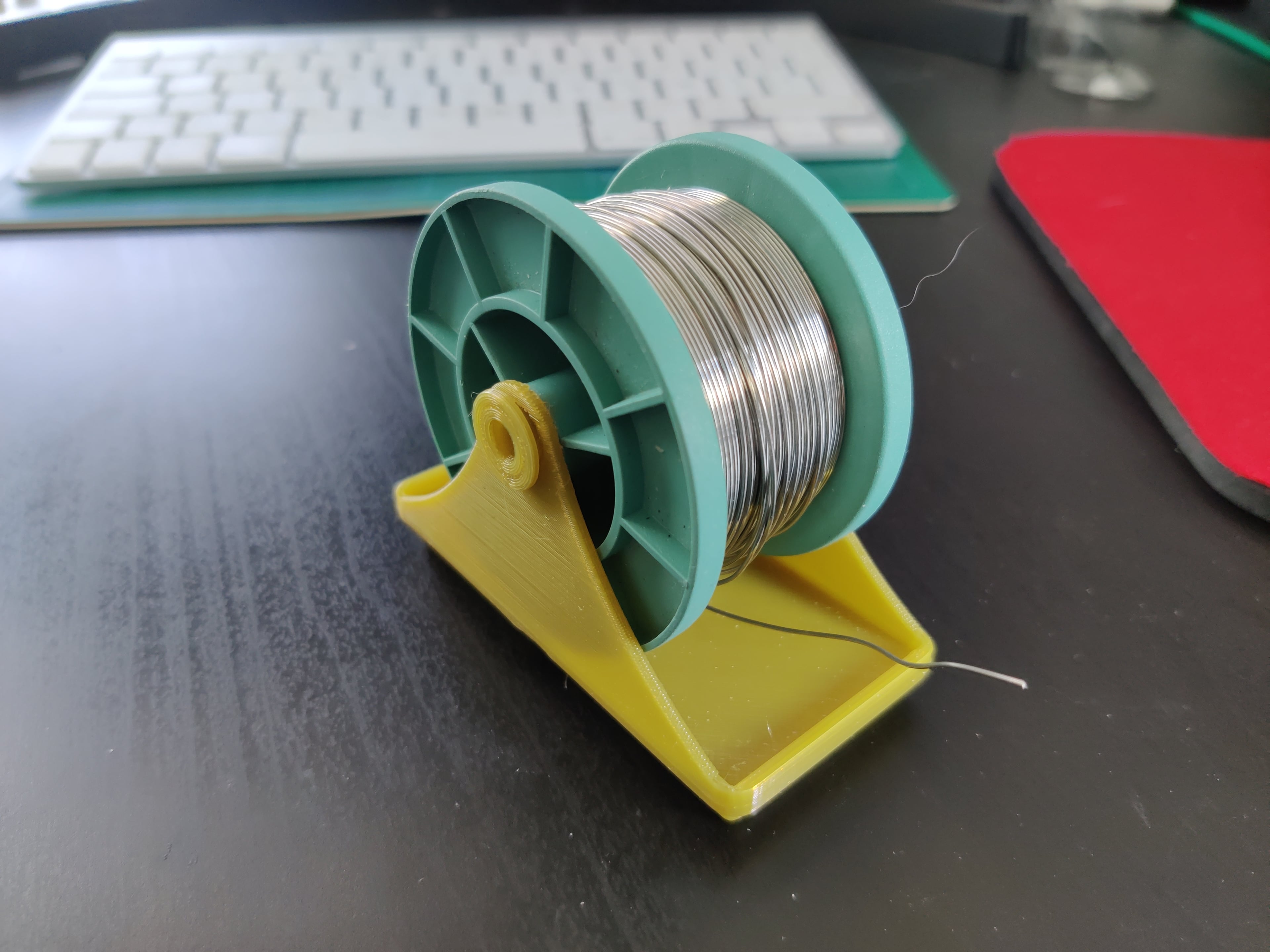 Gridfinity Solder Spool Holder 3d model