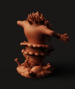 Taz Tornado Multi-Color 3MF | Cartoon Figurine | Bambu Ready 3d model