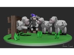 Counting Sheep Gone Wrong 3d model