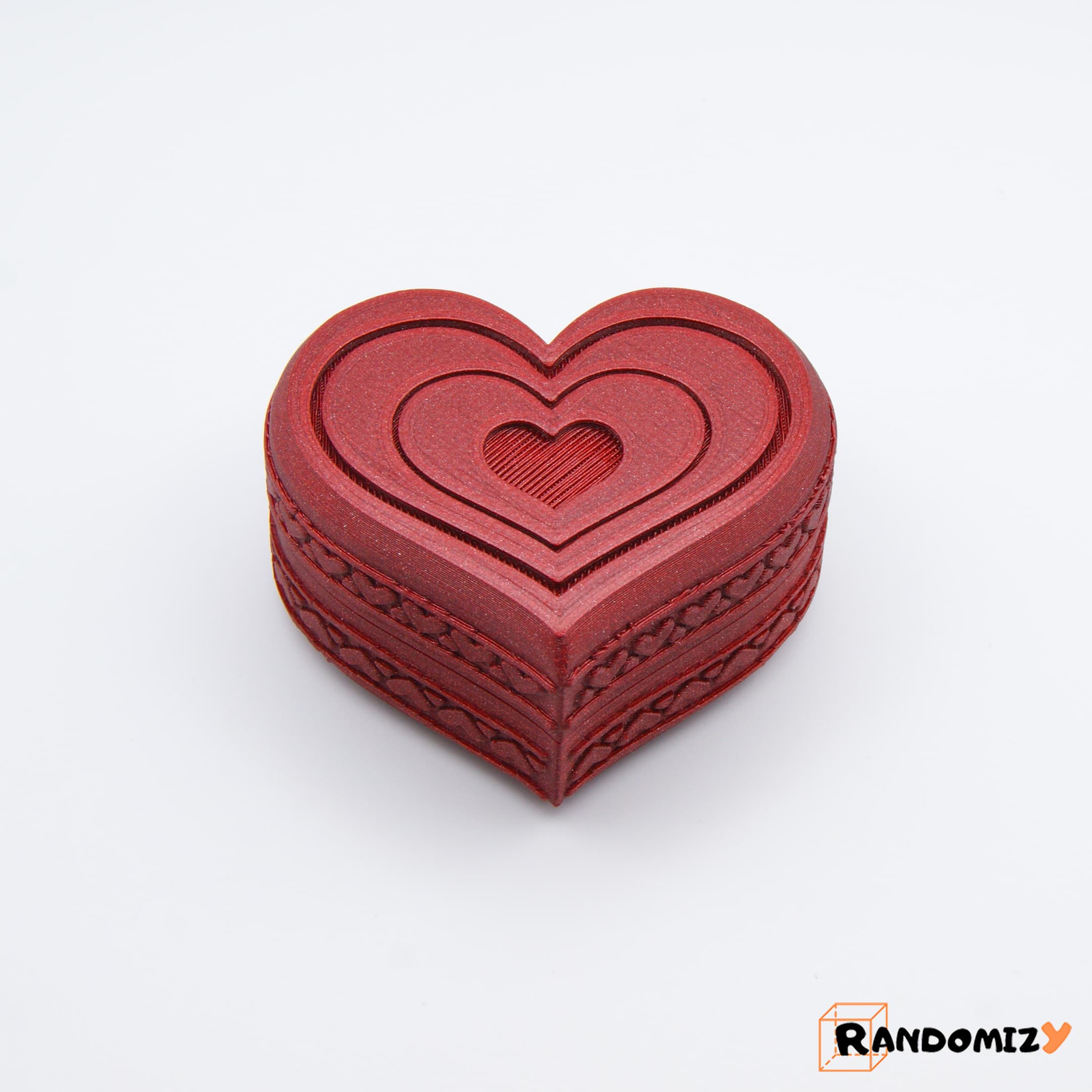 Valentine's Heart Shaped Box (Remix of Simple Heart Box with Lid) 3d model