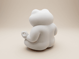 Chubby Meditating Frog – Whimsical Forest Creature 3d model