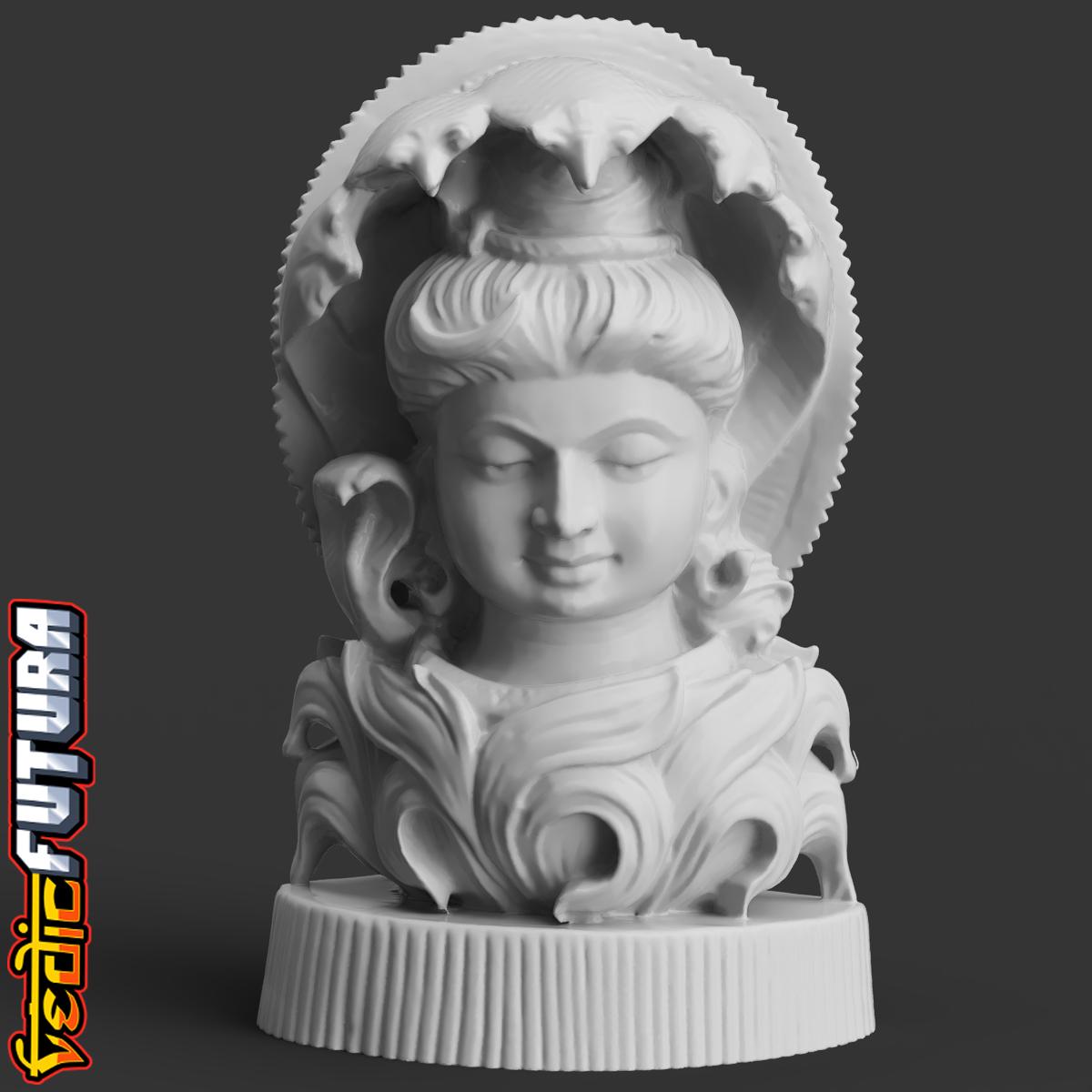 Shiva with Divine Snake Hood 3d model