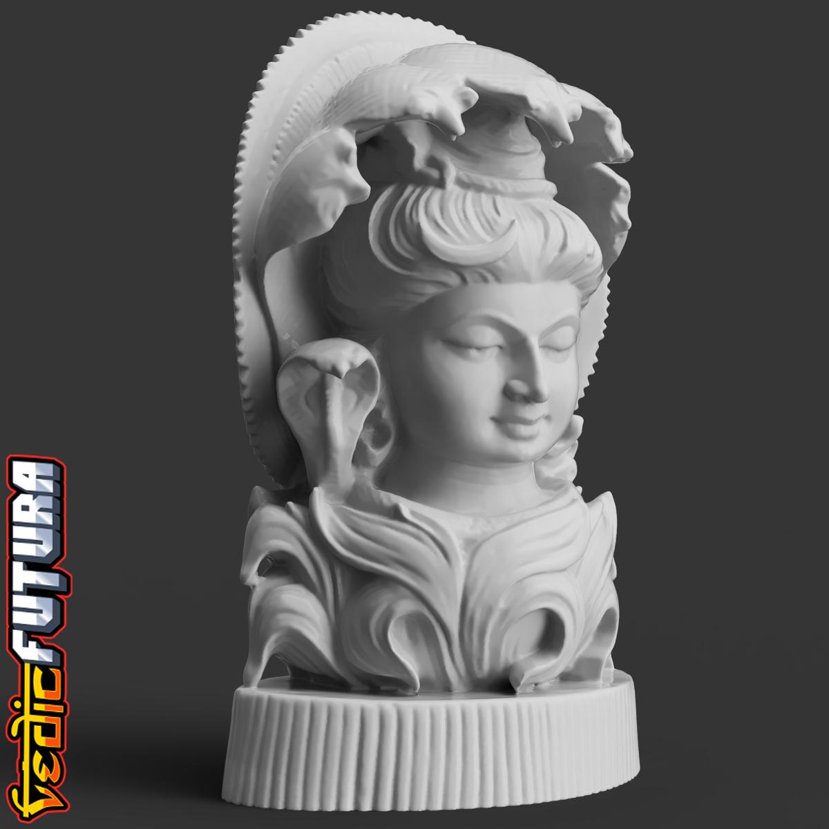 Shiva with Divine Snake Hood 3d model