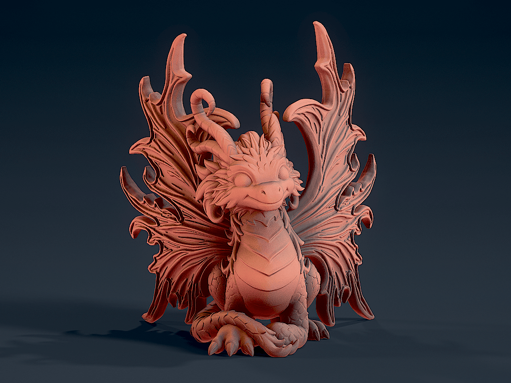 Cute Dragon 3 3d model