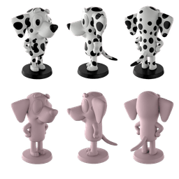 Bluey STL Files - Bluey Bingo Bandit Chilli - Kids Show 3D Print Models 3d model