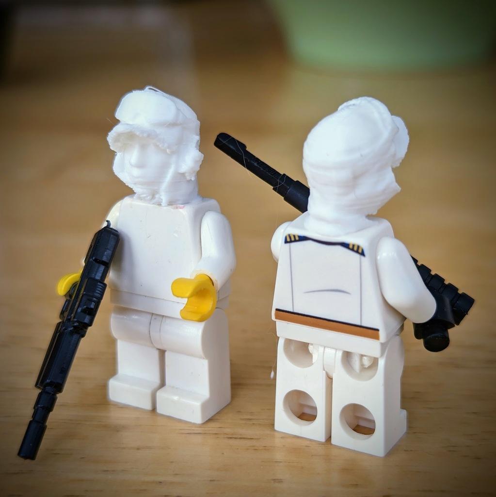 Rebel Hoth Trooper Head (Lego compatible) 3d model