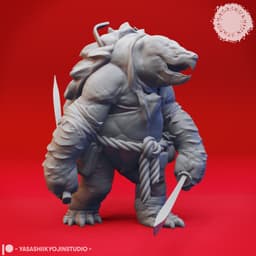 Tortle Gang- Tabletop Miniatures (Pre-Supported) 3d model