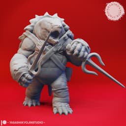 Tortle Gang- Tabletop Miniatures (Pre-Supported) 3d model