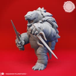 Tortle Gang- Tabletop Miniatures (Pre-Supported) 3d model