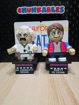 Dr. Chunkett Brown Multicolor Nameplates 3d model
