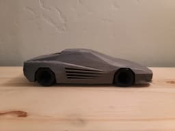 Low Poly Ferrari Testarossa 3d model