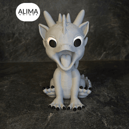 Little Dragon - suitable for Toniebox 3d model