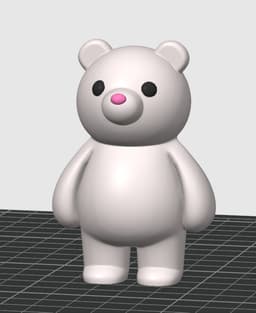 Blanky Bear - Art Blank 3d model