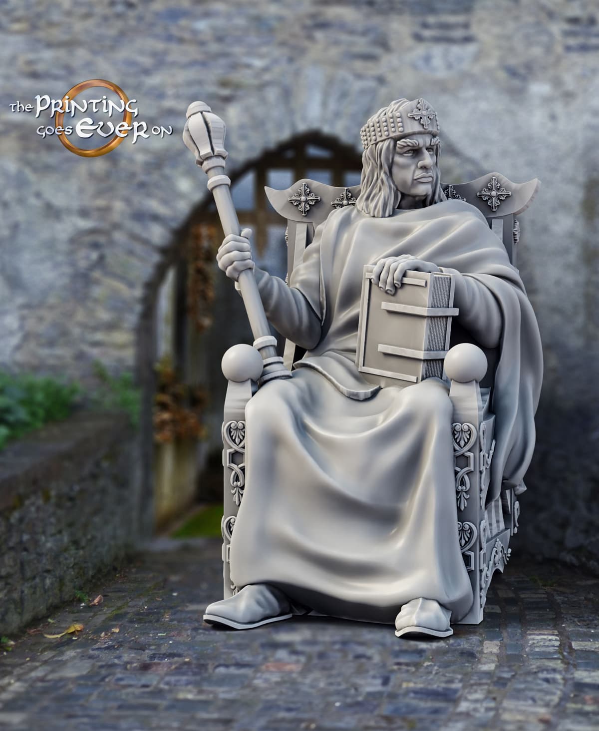 King - Whitcaester Statue 3d model