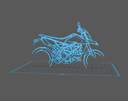 Ducati - Hyper motard 950 Wall Art 3d model