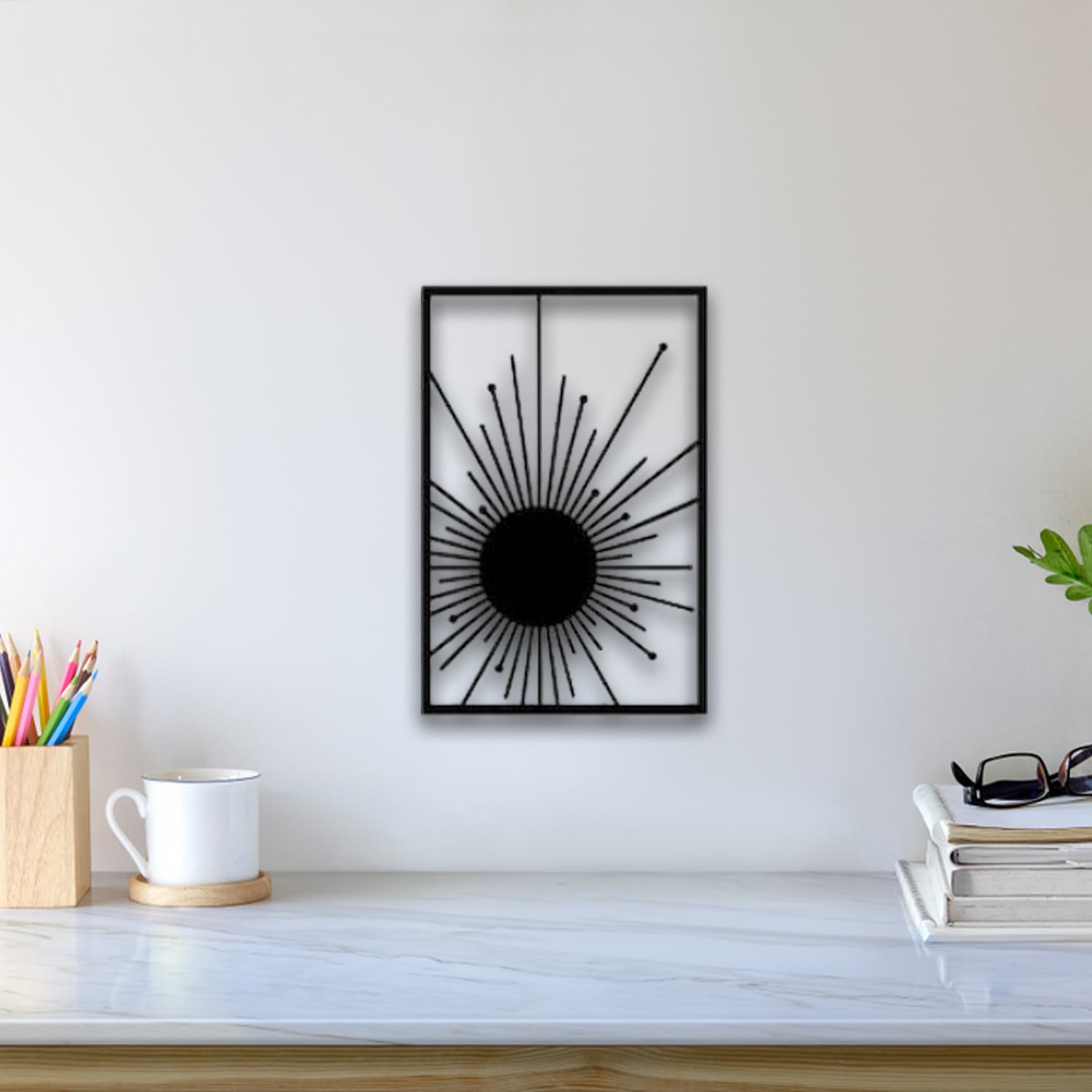Abstract Sun Wall Art 3d model