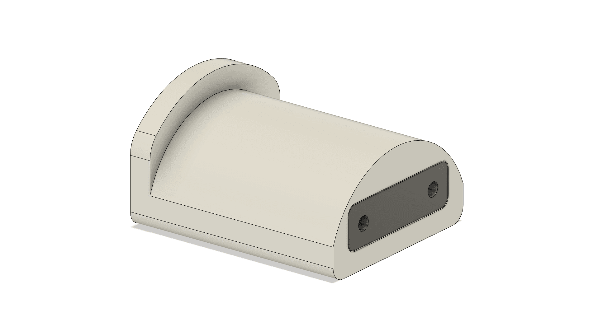 Modern Wall/Desk mount Headphone holder 3d model
