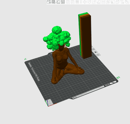 Earth Sprite Book Shelf Decor 3d model
