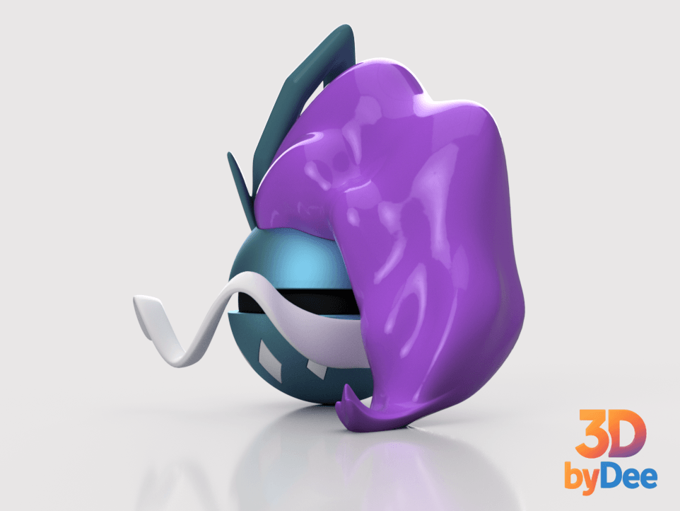 Suicine Poke Ball 3d model