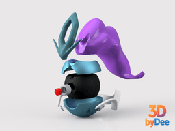Suicine Poke Ball 3d model
