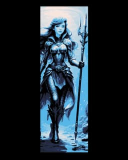 Princess Ariel has had enough and has changed her outfit to Defend her People - Set of bookmarks 3d model