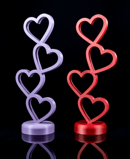 Heart Tower - Valentine's Day Decor 3d model