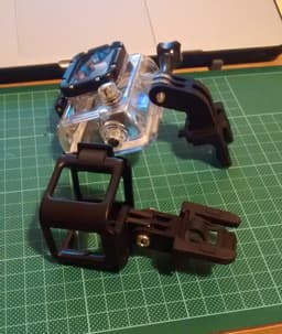 Cateye to GoPro mount adaptor, short 3d model